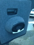 VW T5 barn door speaker pods